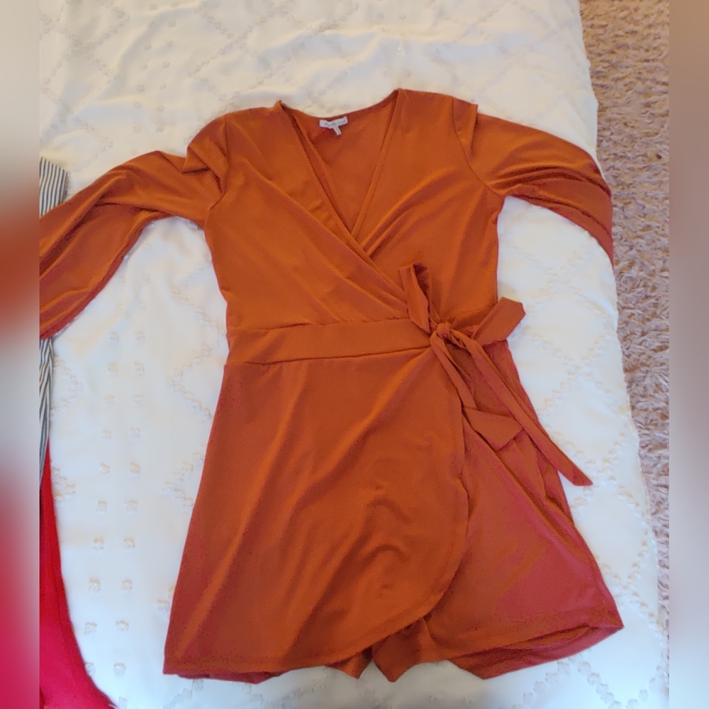Brand new Rust colored Charlotte Russe Romper
